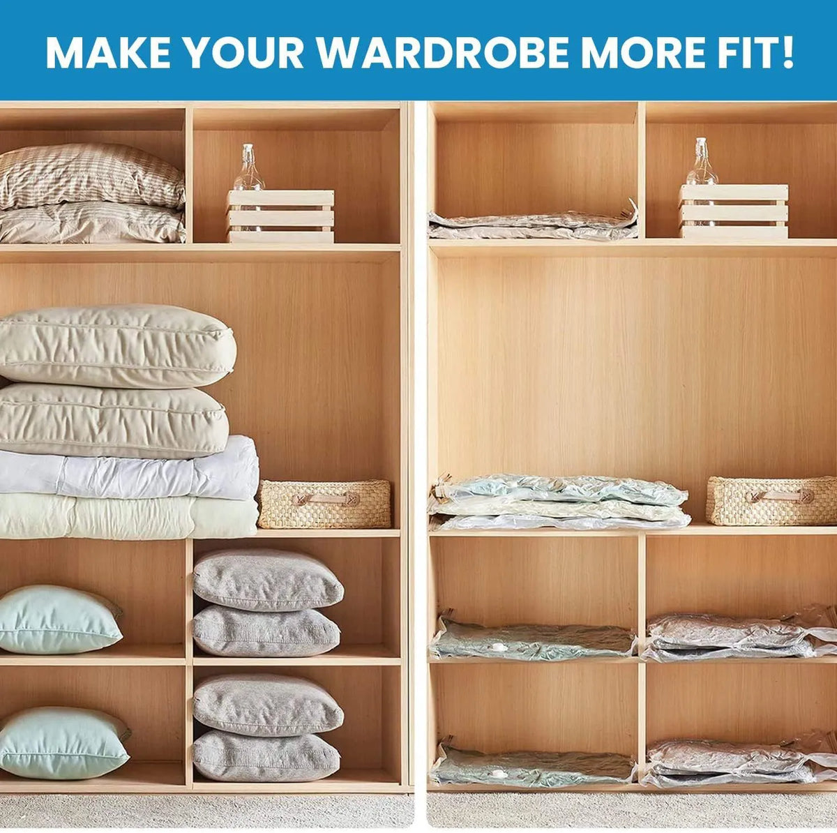 Smart reusable vacuum storage bags ™