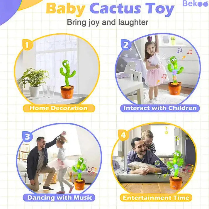 LED Musical Dancing & Mimicry Cactus Toy