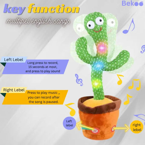 LED Musical Dancing & Mimicry Cactus Toy